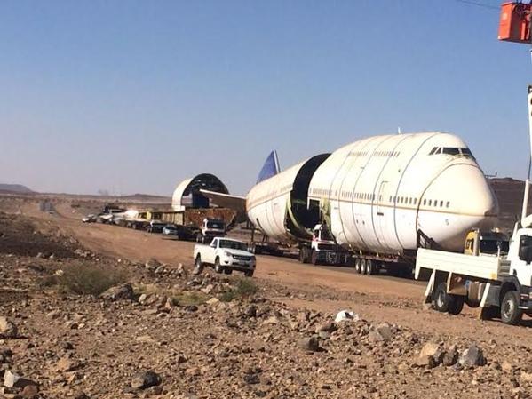الطائرة الجامبو في خميس مشيط ستكون معلم سياحي او مطعم